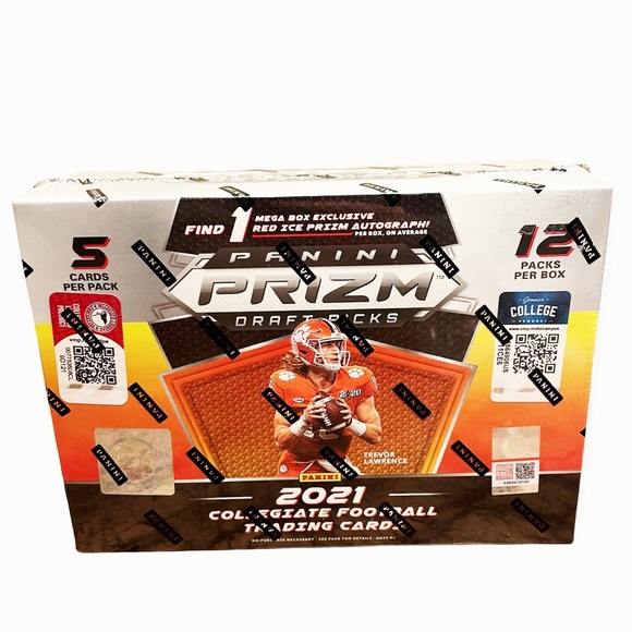 2021 Panini Prizm Collegiate Draft Picks Box Football Cards Trevor Lawrence - Picture 1 of 5